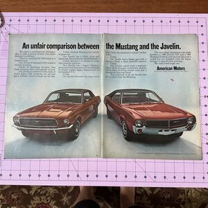 American Motors Javelin 2-page 1967 Print Ad